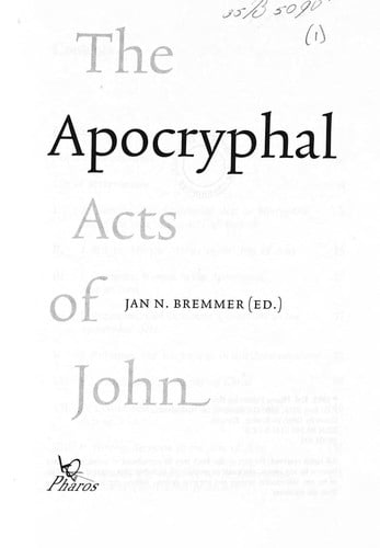 The Apocryphal Acts of John