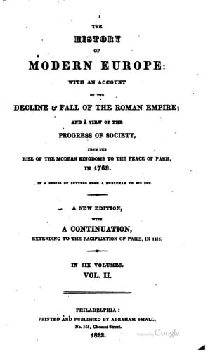 The history of modern Europe