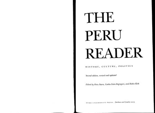 The Peru reader