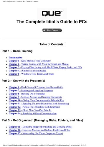 The complete idiot's guide to PCs