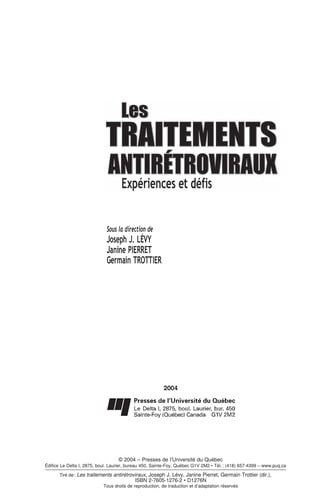 Les traitements antirétroviraux