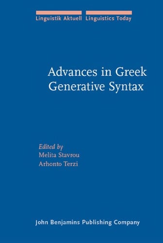 Advances in Greek generative syntax