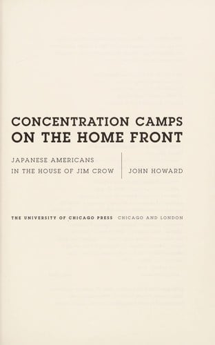 Concentration camps on the home front