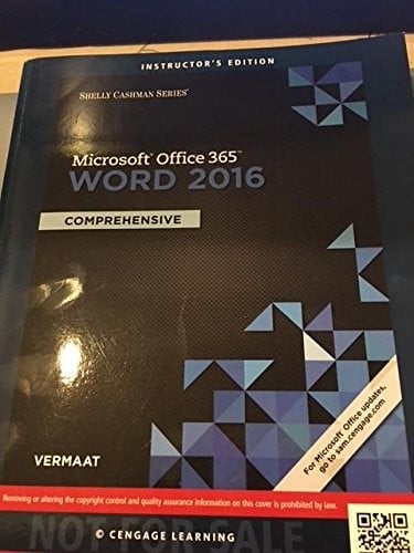 Microsoft Office 365 Word 2016 Comprehensive