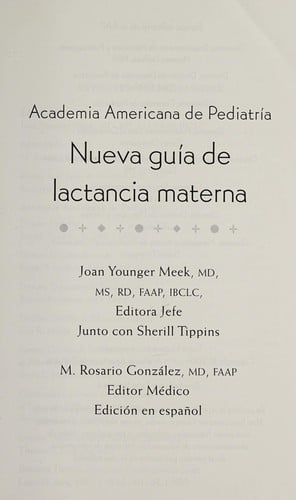 Academia Americana de Pediatría nueva guía de lactancia materna
