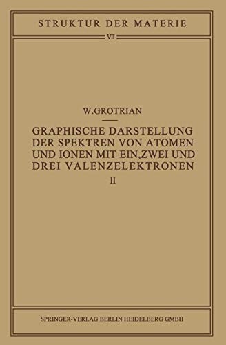 Graphische Darstellung der Spektren von Atomen und Ionen mit ein, zwei und drei Valenzelektronen: Zweiter Teil (Struktur der Materie in Einzeldarstellungen) (German Edition)