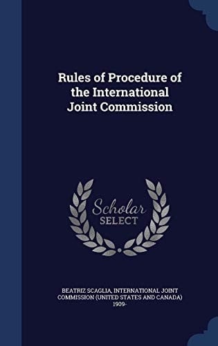 Rules of Procedure of the International Joint Commission