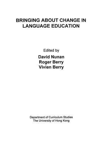 Bringing about change in language education