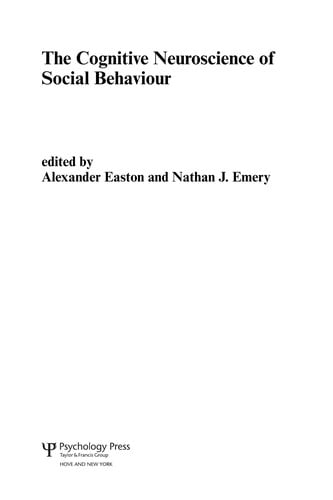 The cognitive neuroscience of social behaviour