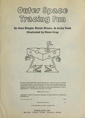 Outer Space Tracing Fun Book