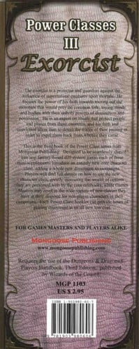 The Power Classes: Exorcist (d20 System)