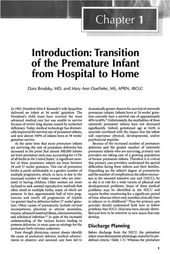 Primary care of the premature infant