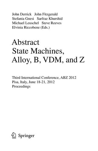 Abstract State Machines, Alloy, B, VDM, and Z