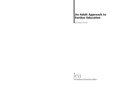 An adult approach to further education
