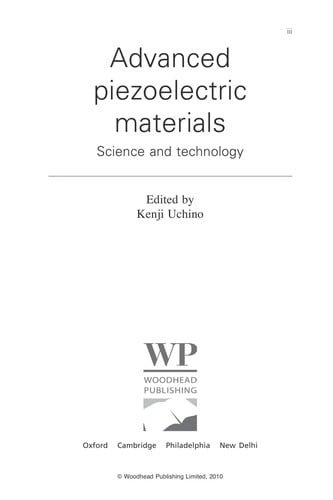 Advanced piezoelectric materials