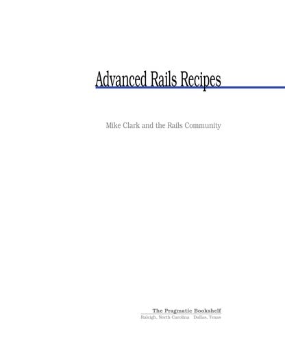 Advanced Rails recipes