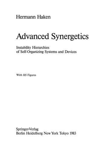 Advanced Synergetics