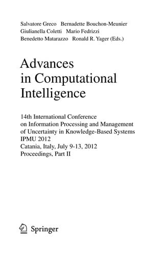 Advances in Computational Intelligence