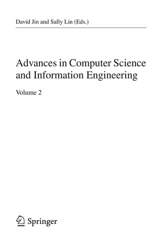 Advances in Computer Science and Information Engineering