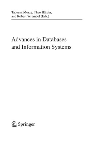 Advances in Databases and Information Systems