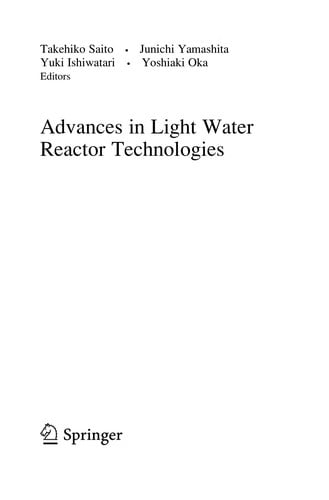 Advances in light water reactor technologies