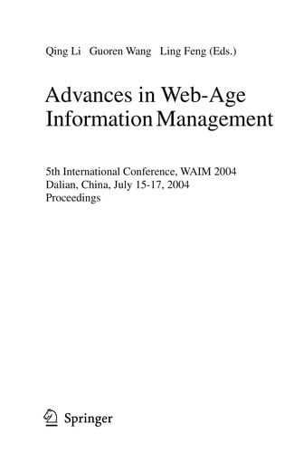 Advances in Web-Age Information Management