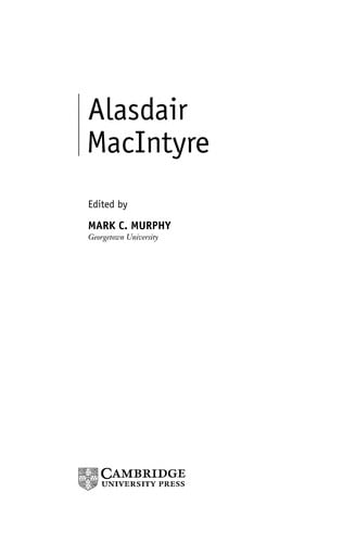 Alasdair MacIntyre