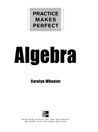 Algebra