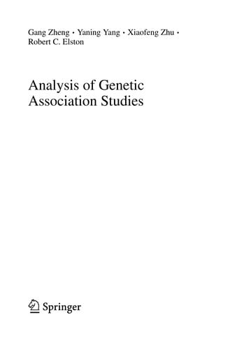 Analysis of Genetic Association Studies