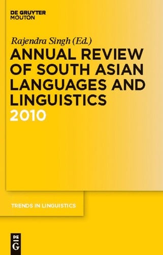 Annual review of South Asian languages and linguistics 2010