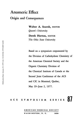 Anomeric effect