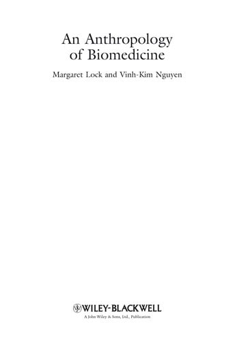 The anthropology of biomedicine