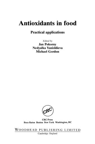 Antioxidants in food