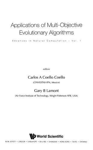 Applications of multi-objective evolutionary algorithms