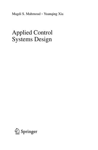 Applied control systems design