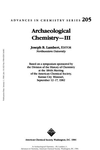 Archaeological chemistry-3