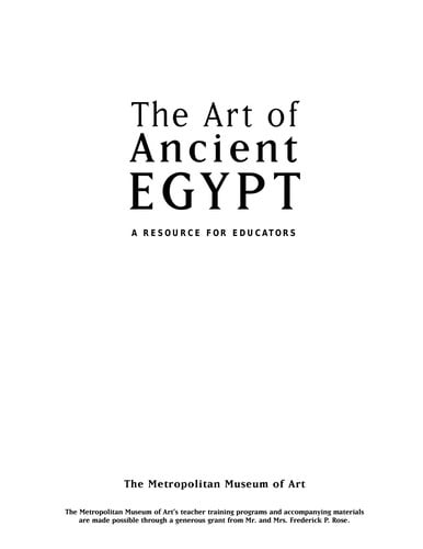 Art of ancient Egypt