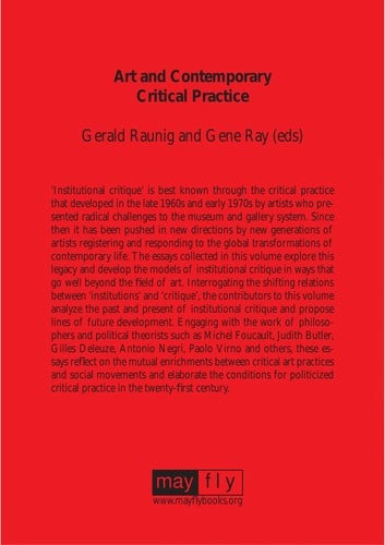 Art and contemporary critical practice