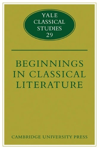 Beginnings in classical literature