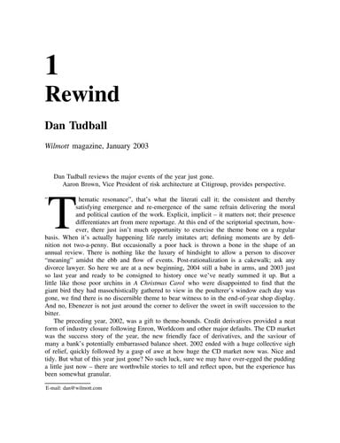 The best of Wilmott 1