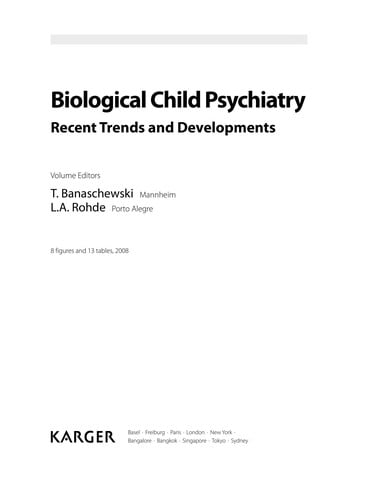 Biological child psychiatry