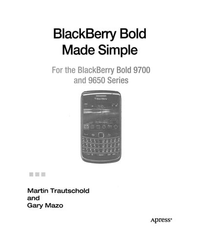 BlackBerry Bold Made Simple