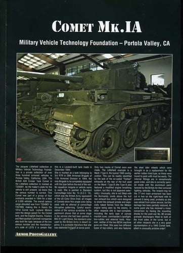 British cruiser tank A34 Comet