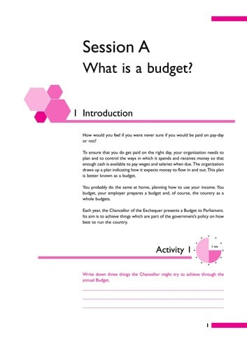 Budgeting for better performance