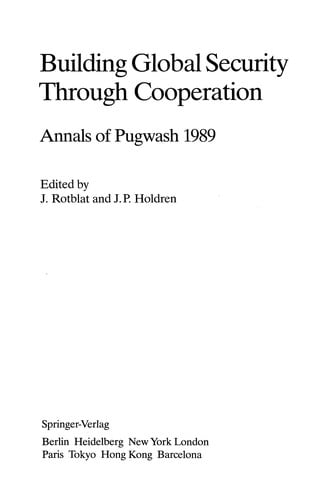 Building Global Security Through Cooperation