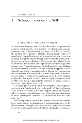 The Cambridge companion to Schopenhauer