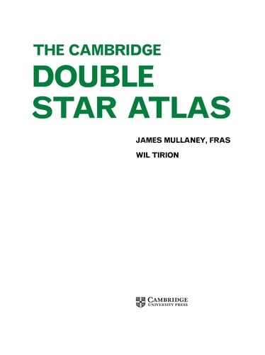 The Cambridge double star atlas