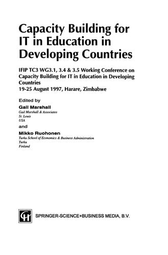 Capacity Building for IT in Education in Developing Countries