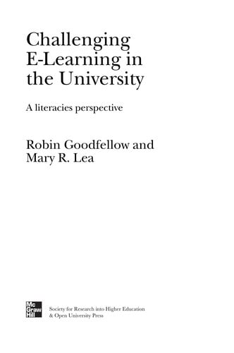 Challenging e-learning in the university