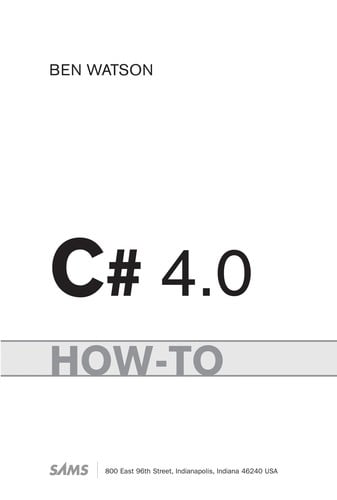 C♯ 4.0 how-to